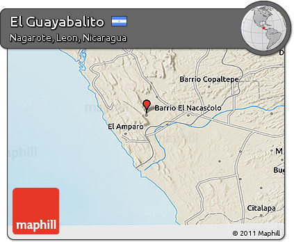 Shaded Relief 3D Map of El Guayabalito