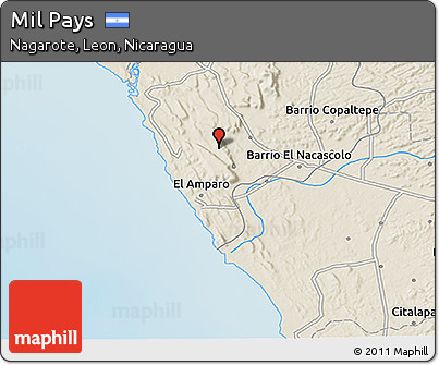 Shaded Relief 3D Map of Mil Pays