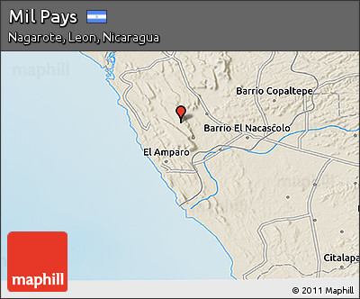 Shaded Relief 3D Map of Mil Pays