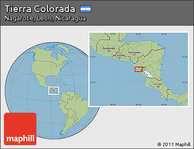 Savanna Style Location Map of Tierra Colorada