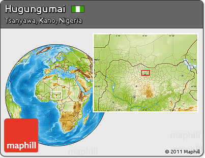 Physical Location Map of Hugungumai