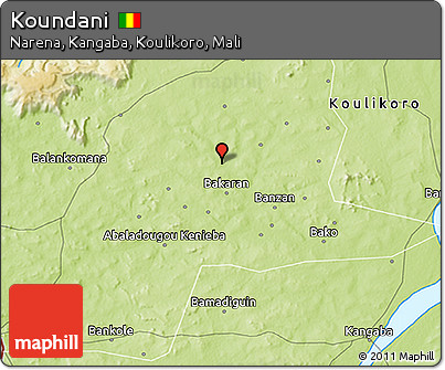 Physical 3D Map of Koundani