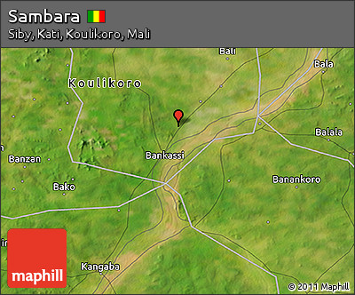 Satellite 3D Map of Sambara