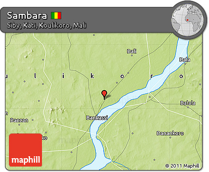 Physical Map of Sambara