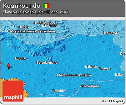 Political Panoramic Map of Kounkoundo