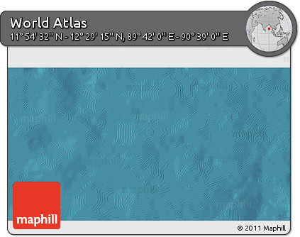 Satellite 3D Map of the Area around 12° 11' 54" N, 90° 10' 30" E