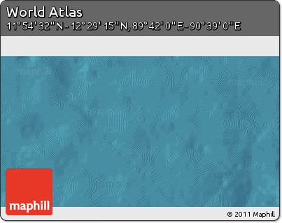 Satellite 3D Map of the Area around 12° 11' 54" N, 90° 10' 30" E