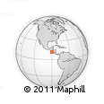 Outline Map of the Area around 12° 11' 54" N, 90° 1' 30" W, rectangular outline