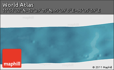 Satellite Panoramic Map of the Area around 12° 11' 54" N, 96° 7' 30" E