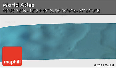 Satellite Panoramic Map of the Area around 12° 11' 54" N, 96° 58' 29" E
