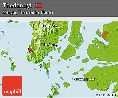 Physical 3D Map of Thedangyi