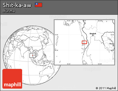 Blank Location Map of Shit-ka-aw