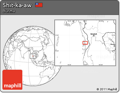 Blank Location Map of Shit-ka-aw