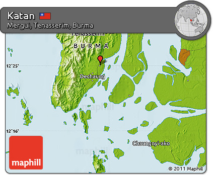 Physical Map of Katan