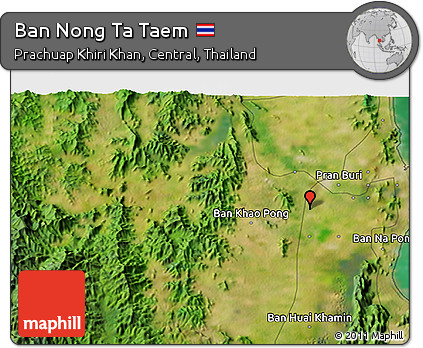 Satellite 3D Map of Ban Nong Ta Taem