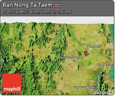 Satellite 3D Map of Ban Nong Ta Taem