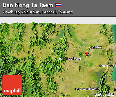 Satellite 3D Map of Ban Nong Ta Taem