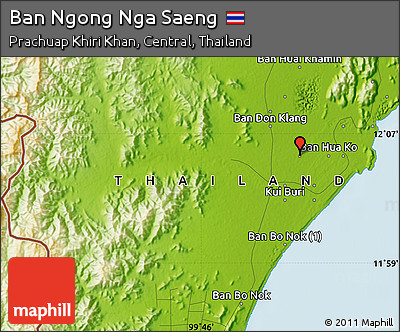 Physical Map of Ban Ngong Nga Saeng