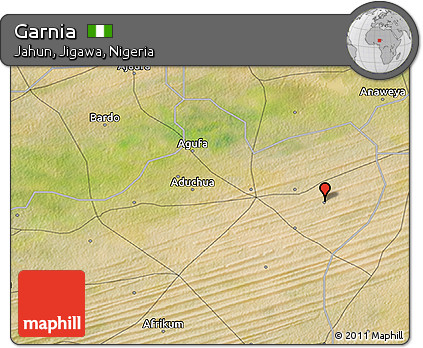 Satellite 3D Map of Garnia