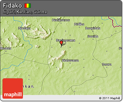 Physical 3D Map of Fidako