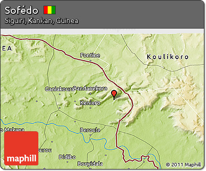 Physical 3D Map of Sofédo