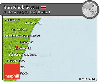 Physical 3D Map of Ban Khok Setthi