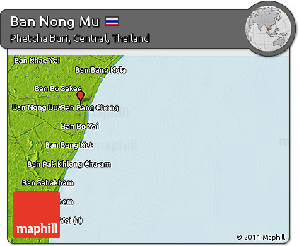 Physical 3D Map of Ban Nong Mu