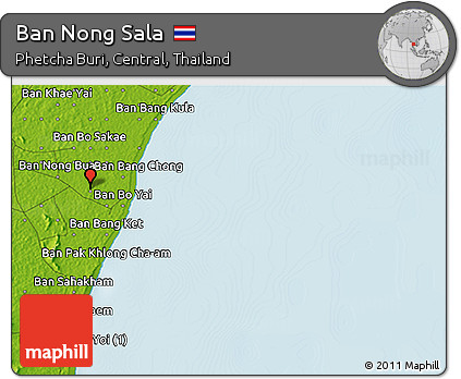Physical 3D Map of Ban Nong Sala