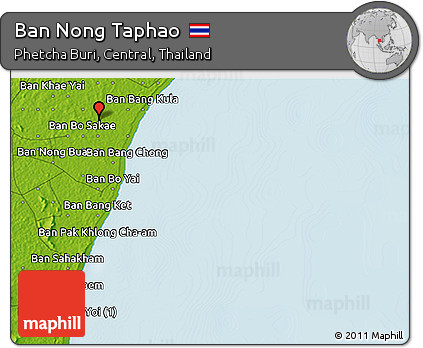 Physical 3D Map of Ban Nong Taphao