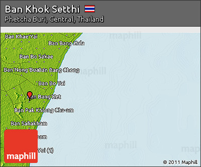 Physical 3D Map of Ban Khok Setthi