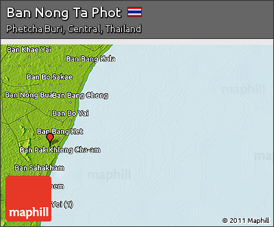 Physical 3D Map of Ban Nong Ta Phot