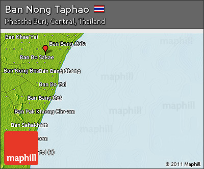 Physical 3D Map of Ban Nong Taphao