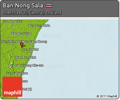 Physical 3D Map of Ban Nong Sala
