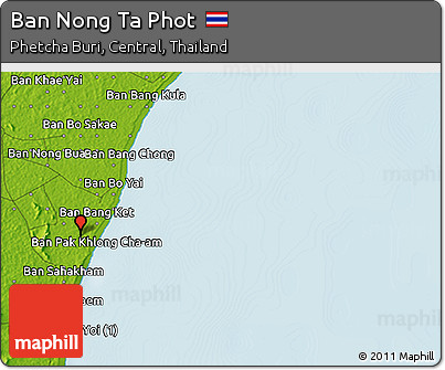 Physical 3D Map of Ban Nong Ta Phot
