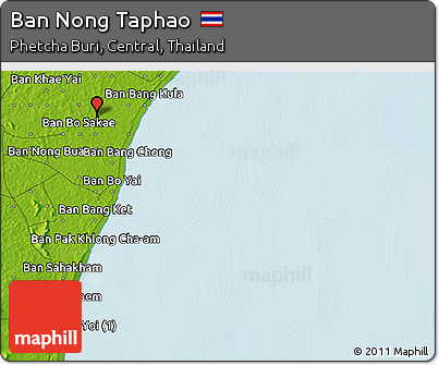 Physical 3D Map of Ban Nong Taphao