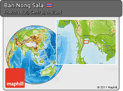 Physical Location Map of Ban Nong Sala