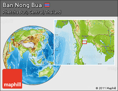 Physical Location Map of Ban Nong Bua
