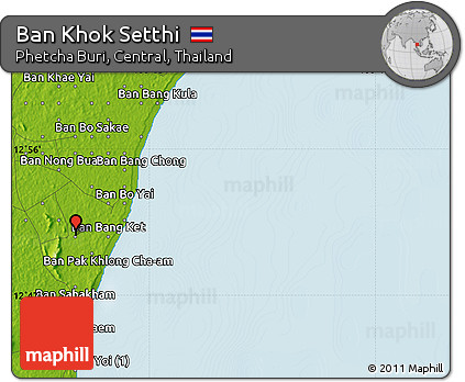 Physical Map of Ban Khok Setthi