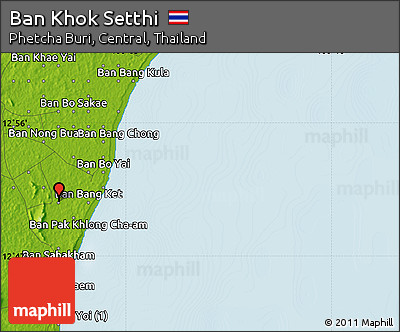 Physical Map of Ban Khok Setthi