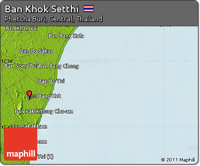 Physical Map of Ban Khok Setthi