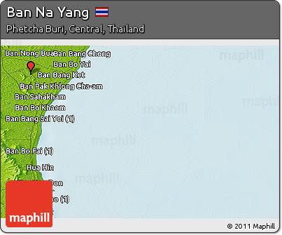Physical Panoramic Map of Ban Na Yang