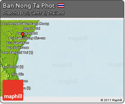 Physical Panoramic Map of Ban Nong Ta Phot