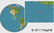 Satellite Location Map of the area around 12° 42' 56" N, 100° 13' 29" W