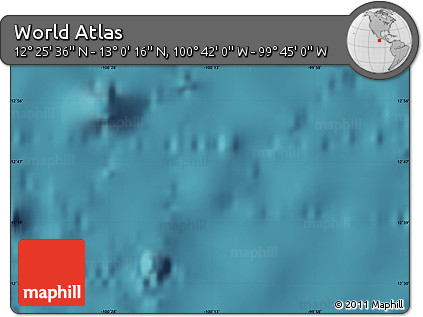 Satellite Map of the Area around 12° 42' 56" N, 100° 13' 29" W