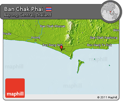 Physical 3D Map of Ban Chak Phai