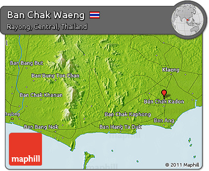 Physical 3D Map of Ban Chak Waeng