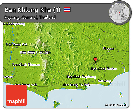 Physical 3D Map of Ban Khlong Kha (1)