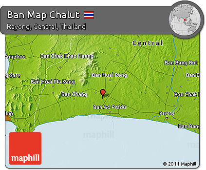 Physical 3D Map of Ban Map Chalut