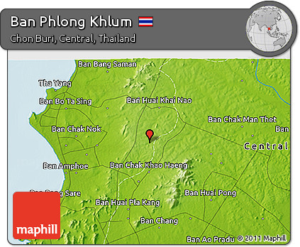 Physical 3D Map of Ban Phlong Khlum