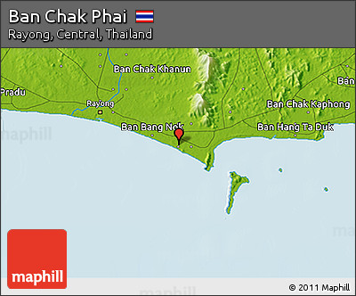 Physical 3D Map of Ban Chak Phai